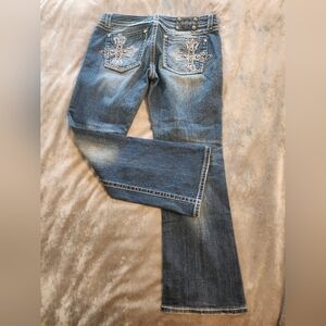 Miss Me Boot Cut Jeans in Medium-to-Light Wash